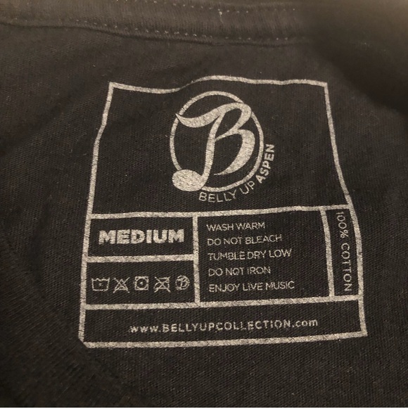 Belly Up Aspen men’s black short sleeve Camouflage B on front of T-shirt M - Picture 3 of 3